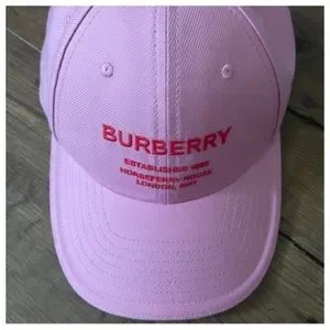 BURBERRY-AUTHENTIC (NWT) Pink Logo Baseball Cap-Unisex Burberry Baseball Hat - M – Fashionably Yours main image 4